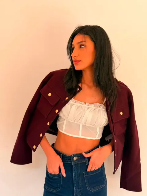 Chaqueta burdeos